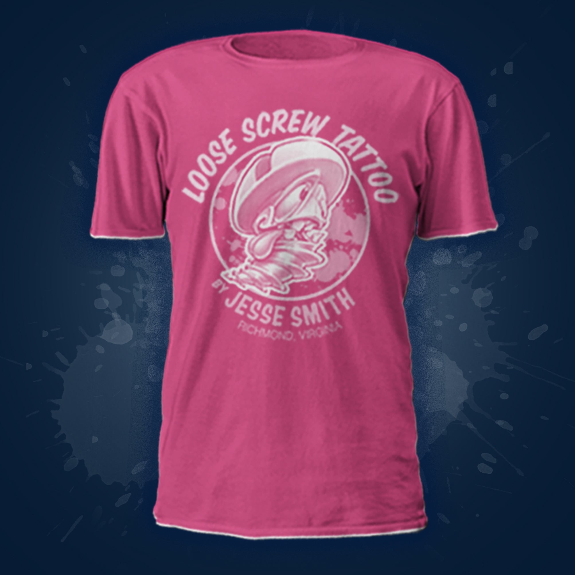 Loose Screw Tattoo Pink Monochrome