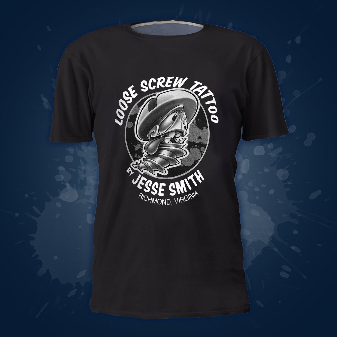 Loose Screw Tattoo Black Monochrome